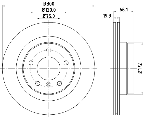 Диск тормозной DON PCD10282