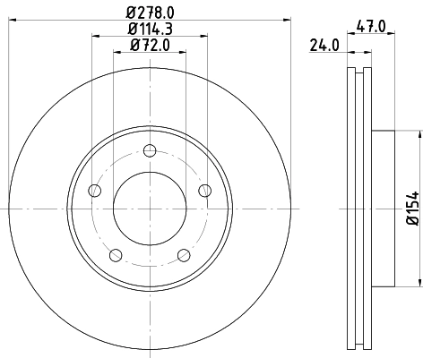 Диск тормозной DON PCD13892
