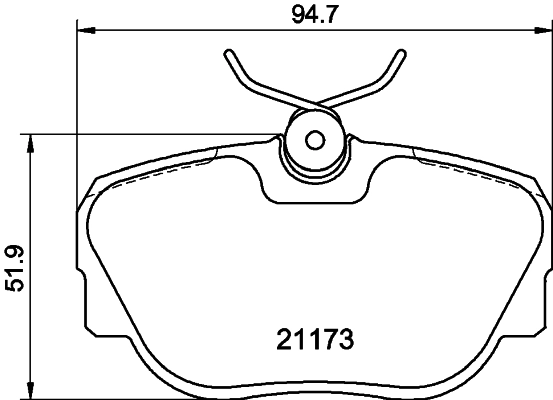 Комплект колодок для дисковых тормозов DON PCP1167