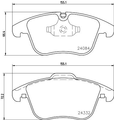Комплект колодок для дисковых тормозов DON PCP1378