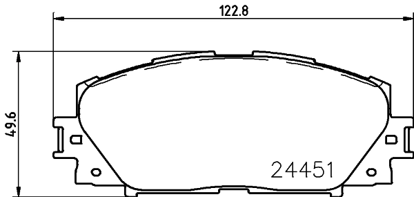Комплект колодок для дисковых тормозов DON PCP1390