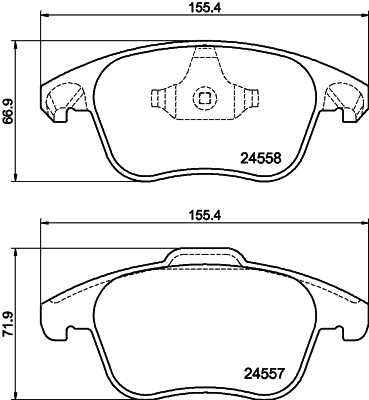 Комплект колодок для дисковых тормозов DON PCP1495