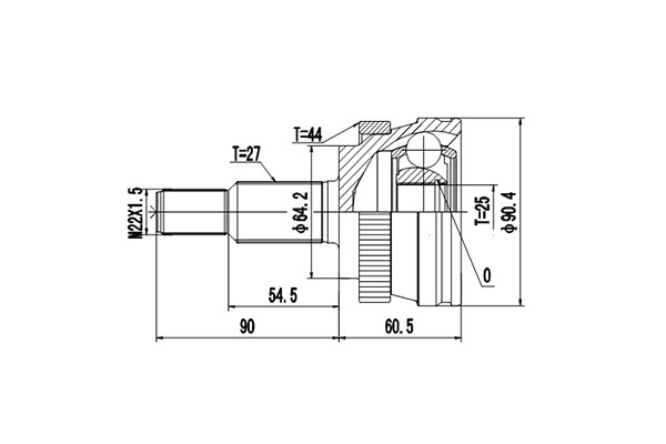 Комплект шруса DYNAMATRIX-KOREA DCV850065