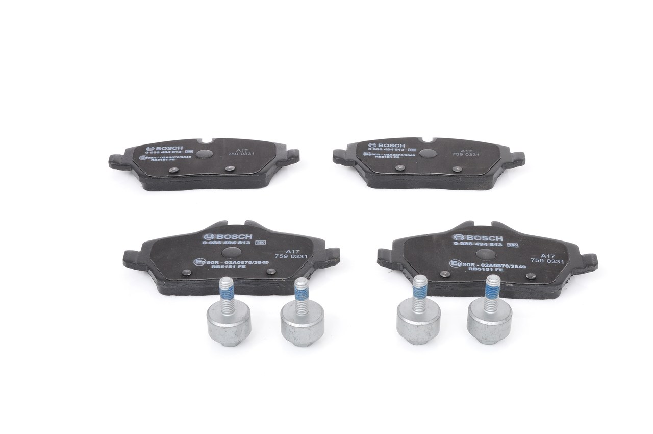 Колодки тормозные дисковые bosch BOSCH 0986494813