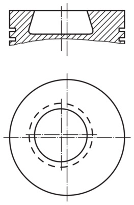 Поршень двс MAHLE/KNECHT 002 98 00