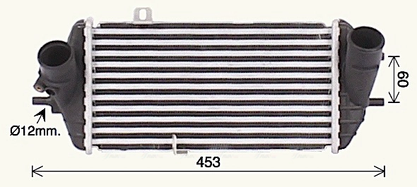 Радиатор интеркулера AVA QUALITY COOLING HY4468