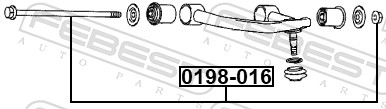 Болт FEBEST 0198-016