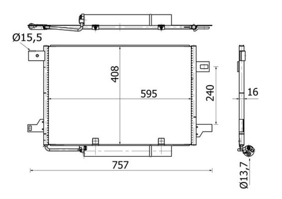 Конденсер кондиционера MAHLE/KNECHT AC369000S
