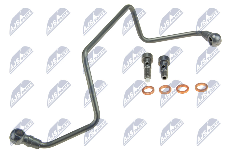 Трубка турбины citroen/peugeot/ford 1.6hdi1.6tdci 04- (+2 штуцера/4 шайбы) NTY ECD-CT-010