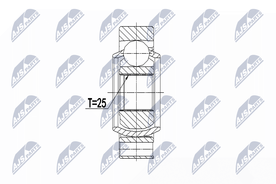 Шрус внутр. к-кт bmw x1 e84 08- NTY NPW-BM-068
