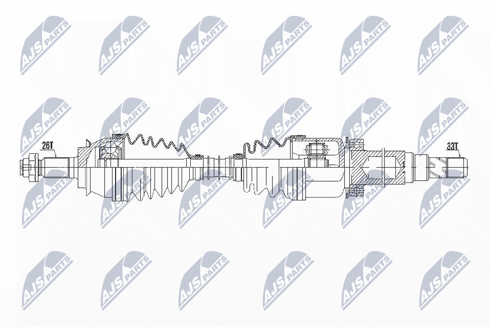 Полуось mini r56/r57/r58/r59 cooper one 06-13 clubvan 12-14 coupe 10-15 мкпп правая NTY NPW-BM-131