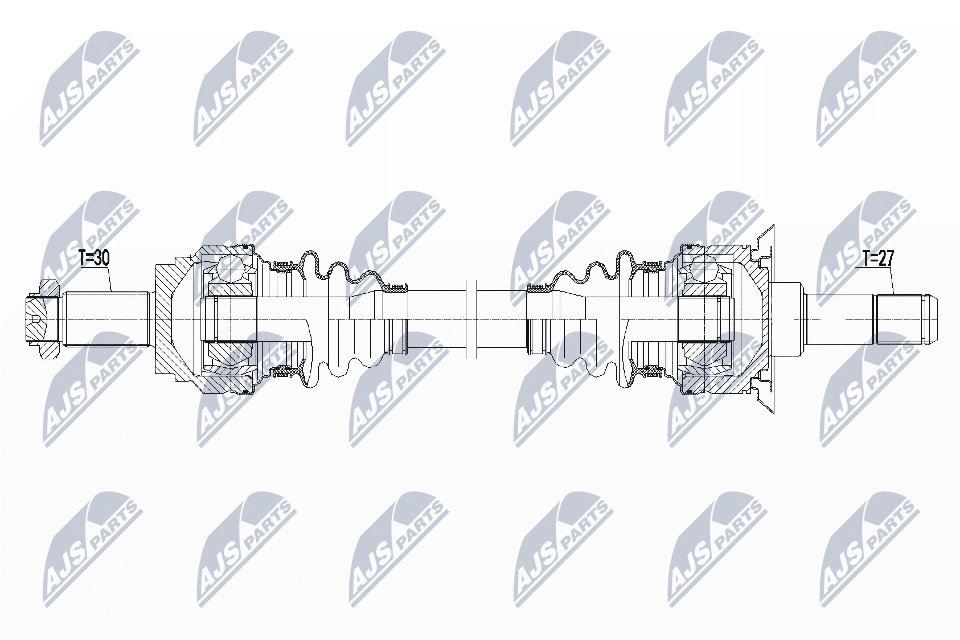 Полуось bmw f10/f11 520i528i528ixdrive535ixdrive 11- 640ixdrive f12/f13 13- NTY NPW-BM-160