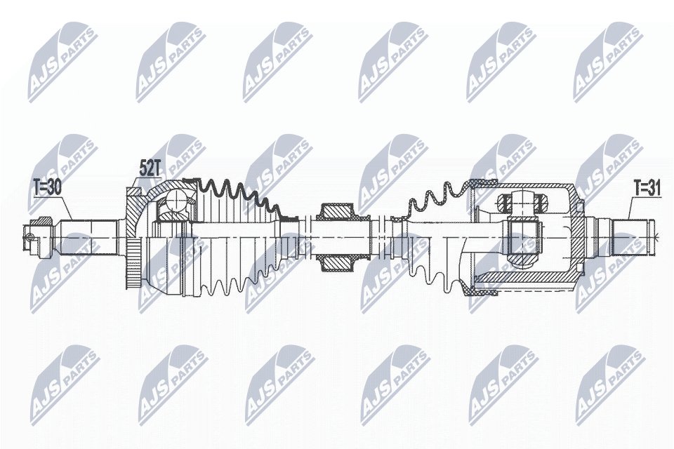 Вал приводной NTY NPW-HY-581