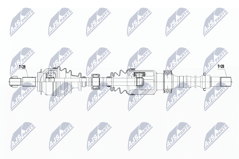 Полуось mazda cx-3 2.0 15- правая NTY NPW-MZ-056