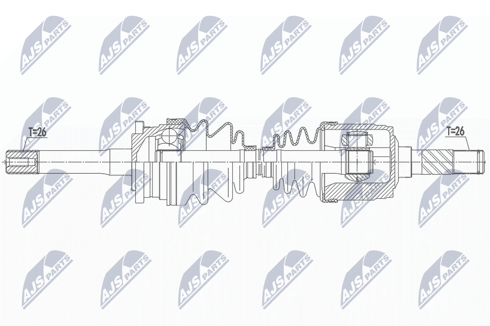 Mazda b2500 2.5d/2.5td 4wd 99 ford ranger 2.5/2.5td 4wd 99- /lewamtm/ NTY NPW-MZ-066