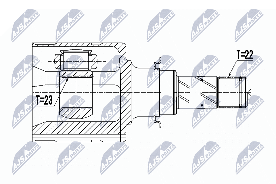 Шрус opel corsa d 1.3cdti 06- NTY NPW-PL-045