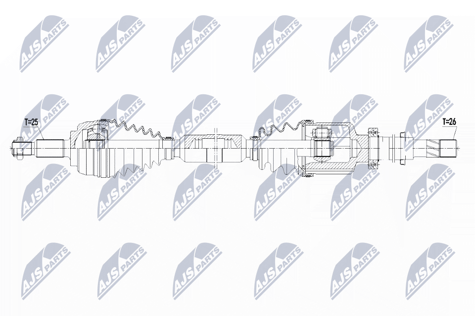 Полуось NTY NPW-RE-140