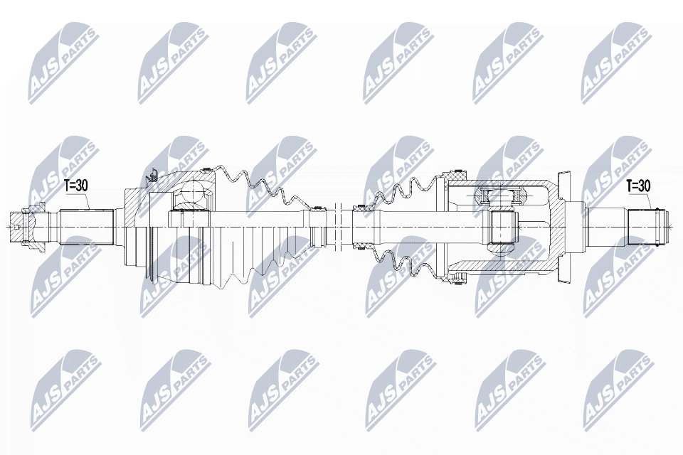 Полуось NTY NPW-TY-121