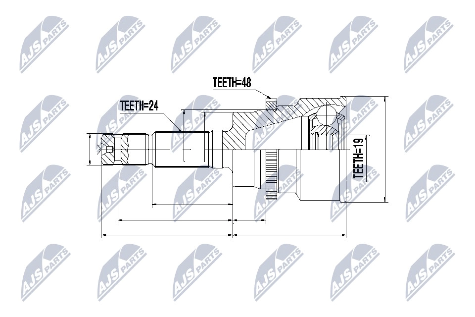 Шруc наружний daihatsu terios 4wd 97-05 задний NTY NPZ-DA-015