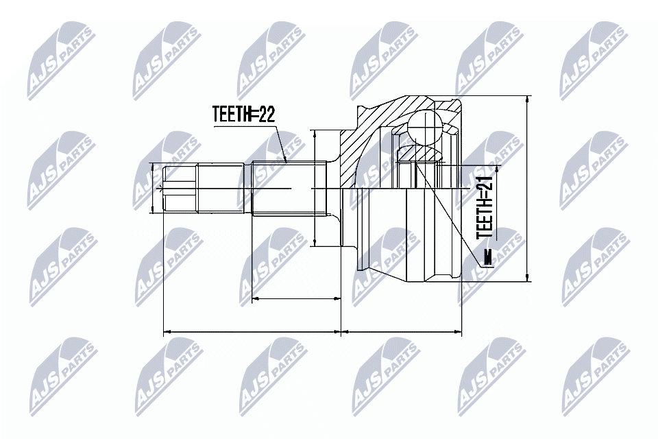 Шруc наружний fiat idea 1.4 04-stilo 1.2 02-punto 1.9ds 99-1.21.4 05-alfa mito NTY NPZ-FT-023
