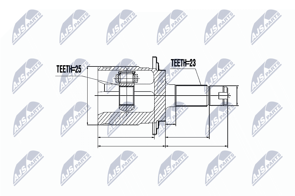 Шруc наружний honda cr-v rd4/5/6 2.0 01- element 01- зад. NTY NPZ-HD-046