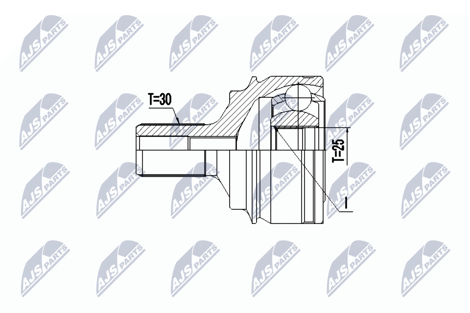 Шрус mercedes-benz e w212/s212 4matic 09- NTY NPZ-ME-027
