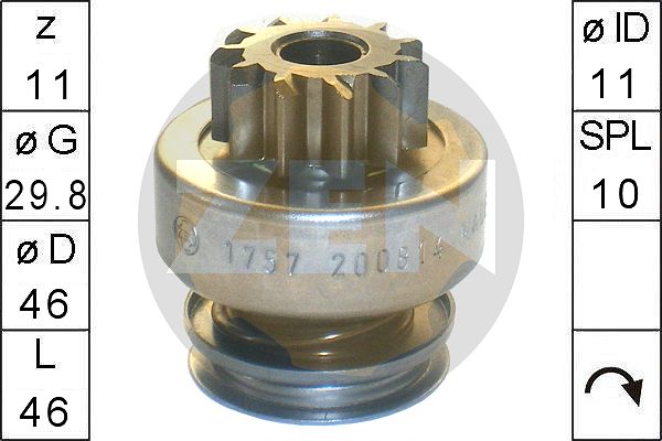 Бендикс renault megan/scenic 1.9dci 08 ERA ZN1757