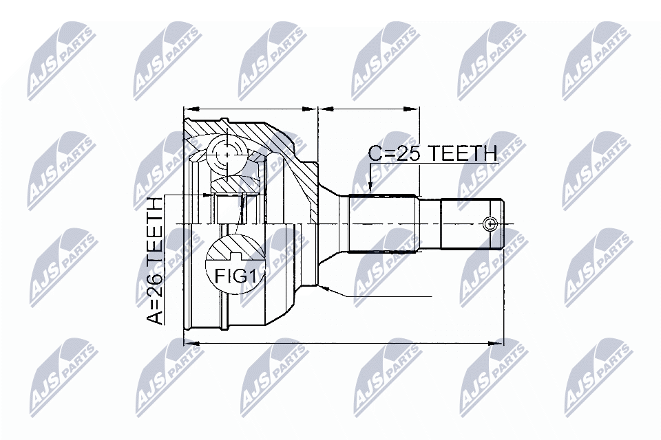 Шруc наружний citroen c5 dc/de/rc/re 2.0hdi 100kw2.2hdi3.0 v6 01- NTY NPZ-CT-020