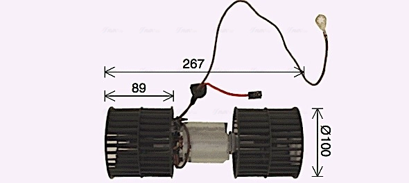 Вентилятор отопителя салона AVA QUALITY COOLING FD8652