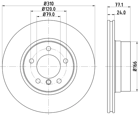 Диск тормозной DON PCD10432