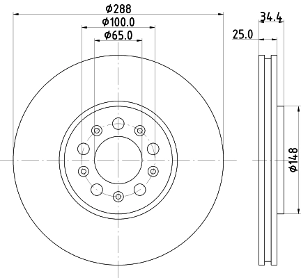 Диск тормозной DON PCD10532