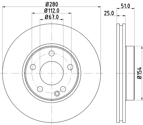 Диск тормозной DON PCD12292