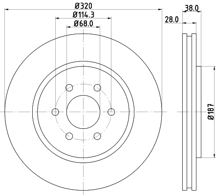Диск тормозной DON PCD12511