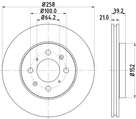 Диск тормозной DON PCD12952