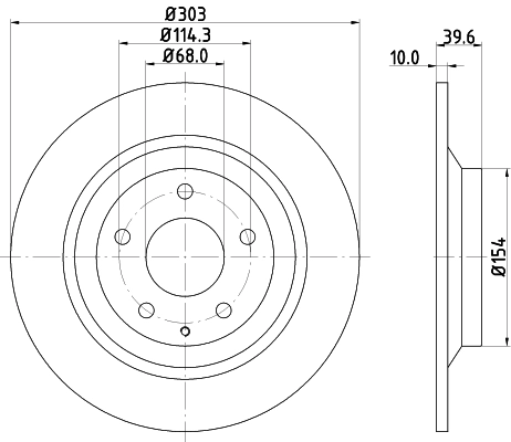 Диск тормозной DON PCD13542