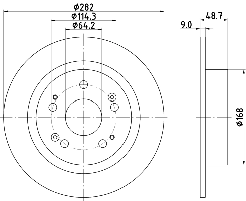 Диск тормозной DON PCD14532