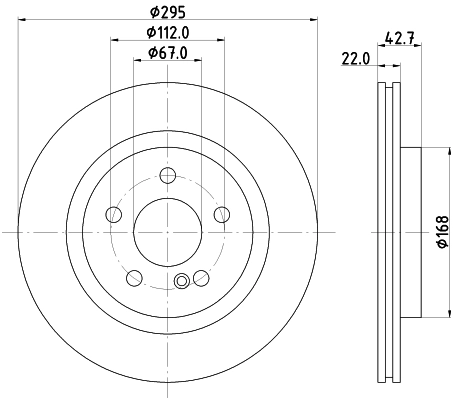 Диск тормозной DON PCD17232