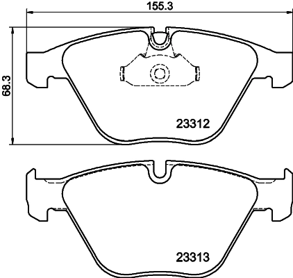 Комплект колодок для дисковых тормозов DON PCP1022