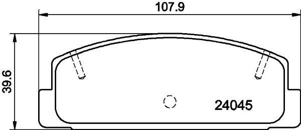 Комплект колодок для дисковых тормозов DON PCP1090