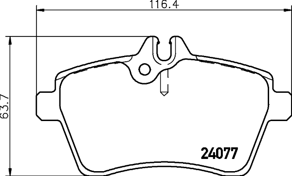 Комплект колодок для дисковых тормозов DON PCP1128