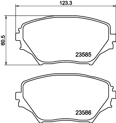 Колодки тормозные дисковые DON PCP1228