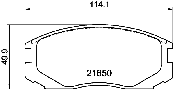 Комплект колодок для дисковых тормозов DON PCP1257