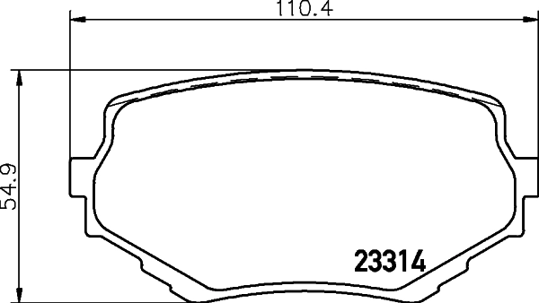 Комплект колодок для дисковых тормозов DON PCP1276