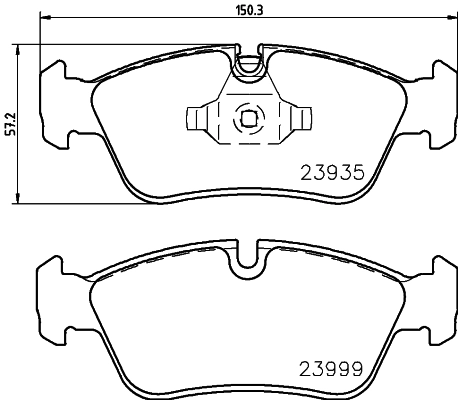 Комплект колодок для дисковых тормозов DON PCP1297
