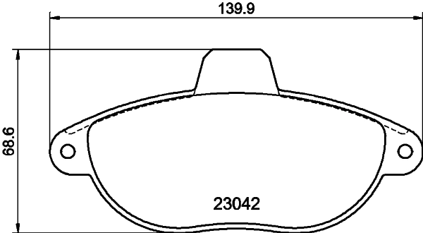 Комплект колодок для дисковых тормозов DON PCP1317