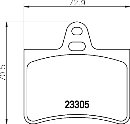 Комплект колодок для дисковых тормозов DON PCP1318
