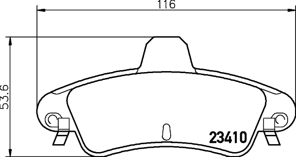 Комплект колодок для дисковых тормозов DON PCP1339