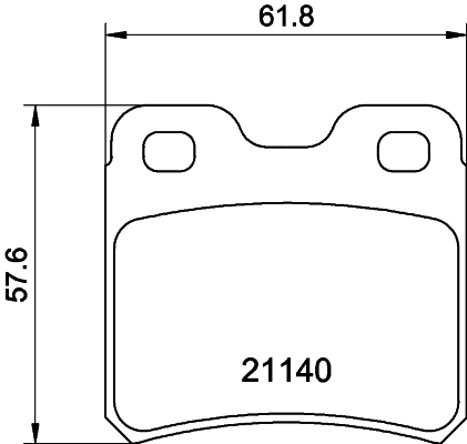 Комплект колодок для дисковых тормозов DON PCP1342