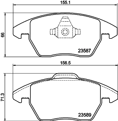 Комплект колодок для дисковых тормозов DON PCP1436