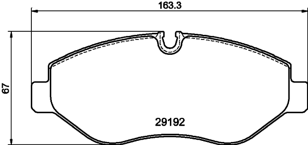 Комплект колодок для дисковых тормозов DON PCP1629